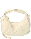 Persaman New York Rowyn16 Leather Shoulder Bag In Neutral