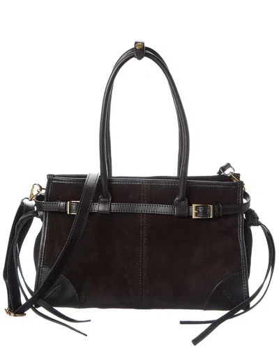 Persaman New York Sadie Suede Tote In Brown
