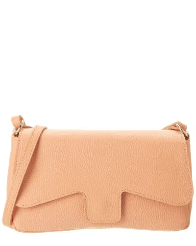 Persaman New York Siena Leather Crossbody In Pink