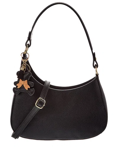 Persaman New York Sloane Leather Shoulder Bag In Black
