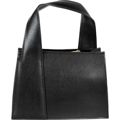 Persaman New York Sophie Satchel Bag In Black