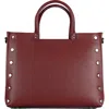 Persaman New York Studded Tote In Red