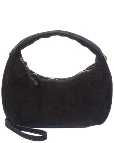 Persaman New York Suede Shoulder Bag In Black