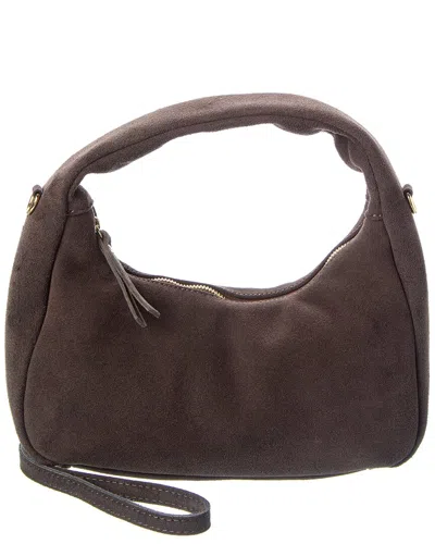 Persaman New York Suede Shoulder Bag In Brown