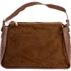 Persaman New York Talia Suede Shoulder Bag In Brown