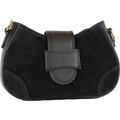 Persaman New York Thalia Suede Shoulder Bag In Black