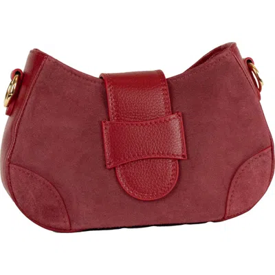 Persaman New York Thalia Suede Shoulder Bag In Red