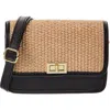 Persaman New York Woven Straw Crossbody Strap