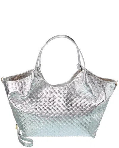 Persaman New York Yara Metallic Leather Tote