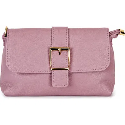 Persaman New York Zara Leather Crossbody Bag In Pale Pink