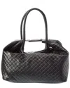 Persaman New York Zoey16 Embossed Leather Tote In Black