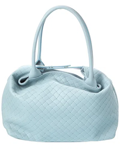Persaman New York Zoey16 Embossed Leather Tote In Blue