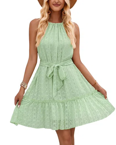 Persea Mini Dress In Green