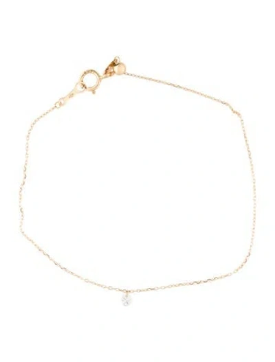 Pre-owned Persée 18k Diamond Danaé Anklet, 6.5" In Multi