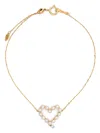 Persée 18k Yellow Gold Diamond And Pearl Bracelet In Gold