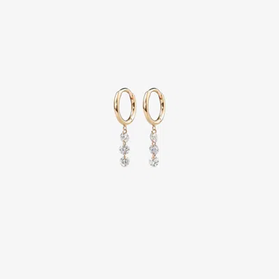 Persée 18k Yellow Gold Diamond Hoop Earrings