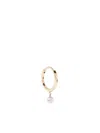Persée 18k Yellow Gold Drop Hoop Earring In Gold