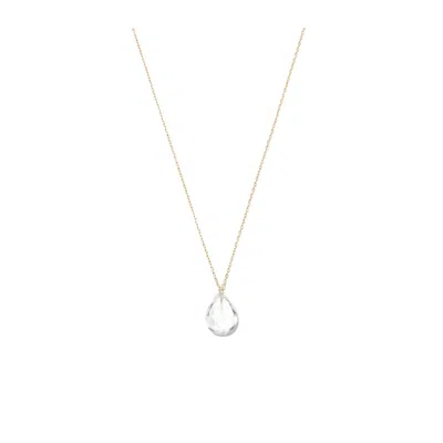 Persée 18k Yellow Gold Topaz Pendant Necklace
