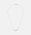 Persée 18kt White Gold Necklace With Diamond In Silver