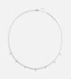 Persée 18kt White Gold Necklace With Diamonds And Pearls In Multicoloured