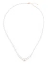 Persée 18kt Yellow Gold Aphrodite Gradient Pearl Necklace In White
