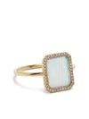 Persée 18k Yellow Gold Opal Diamond Ring In Gold
