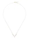 Persée 18kt Yellow Gold Triangle Diamond Tennis Necklace In Yellow