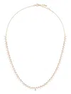 Persée 18kt Yellow Gold Triangle Diamond Tennis Necklace In Gold