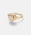 Persée 9kt Gold Ring With Diamond In Gold