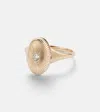 Persée 9kt Gold Ring With Diamond In Gold