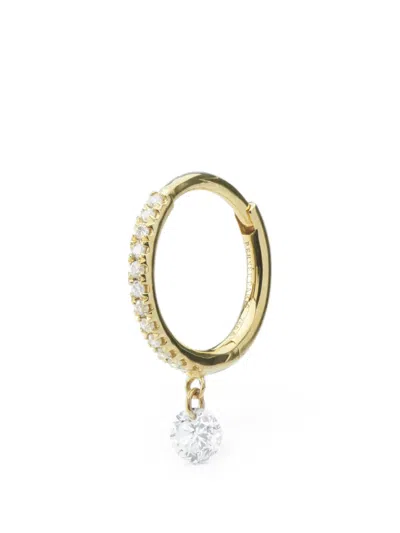 Persée Danaé Diamond Hoop-design Earrings In Red