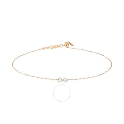 Persée Persee Ladies 18k Rose Gold Danae Diamond Bracelet In Pink/rose Gold Tone/gold Tone