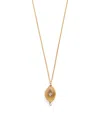 Persée Small Yellow Gold And Diamond Memoria Locket Necklace In Gold