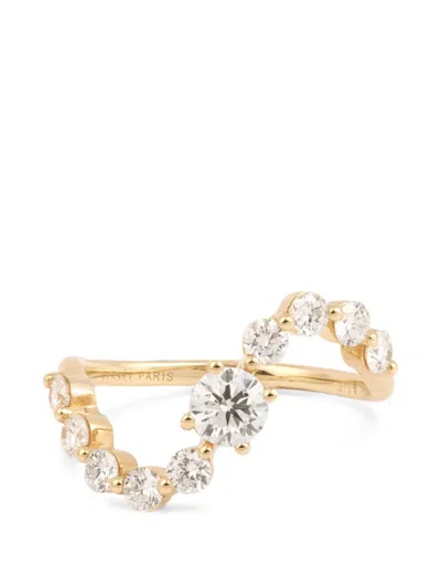 Persée Wave Diamond Ring In Gold