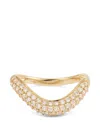 Persée Wave Diamond Ring In Red