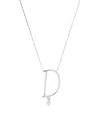 Persée White Gold And Diamond Alphabet Necklace In White