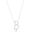 Persée White Gold And Diamond Alphabet Necklace In White