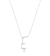 Persée White Gold And Diamond Alphabet Necklace In White