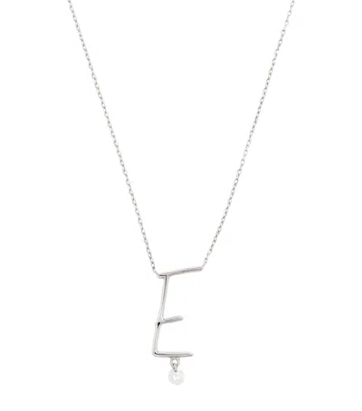 Persée White Gold And Diamond Alphabet Necklace