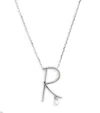 Persée White Gold And Diamond Alphabet Necklace