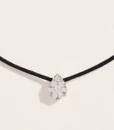 Persée White Gold And Diamond Floating Necklace
