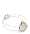 Persée White Gold And Diamond Floating Ring In White