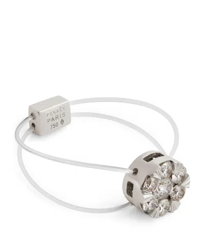 Persée White Gold And Diamond Floating Ring