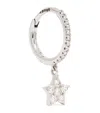Persée White Gold And Diamond Star Single Earring In White