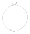Persée White Gold And Diamond Symbols Cross Bracelet In White