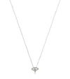Persée White Gold And Diamond Symbols Eye Necklace In White