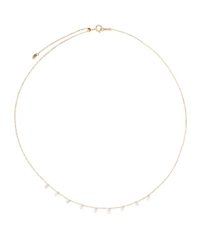 PERSÉE YELLOW GOLD AND DIAMOND 9-STONE DANAÉ NECKLACE