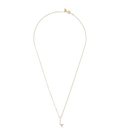 Persée Yellow Gold And Diamond Alphabet Necklace