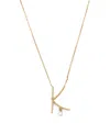 Persée Yellow Gold And Diamond Alphabet Necklace