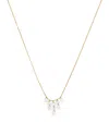 Persée Yellow Gold And Diamond Céleste Triangle Necklace